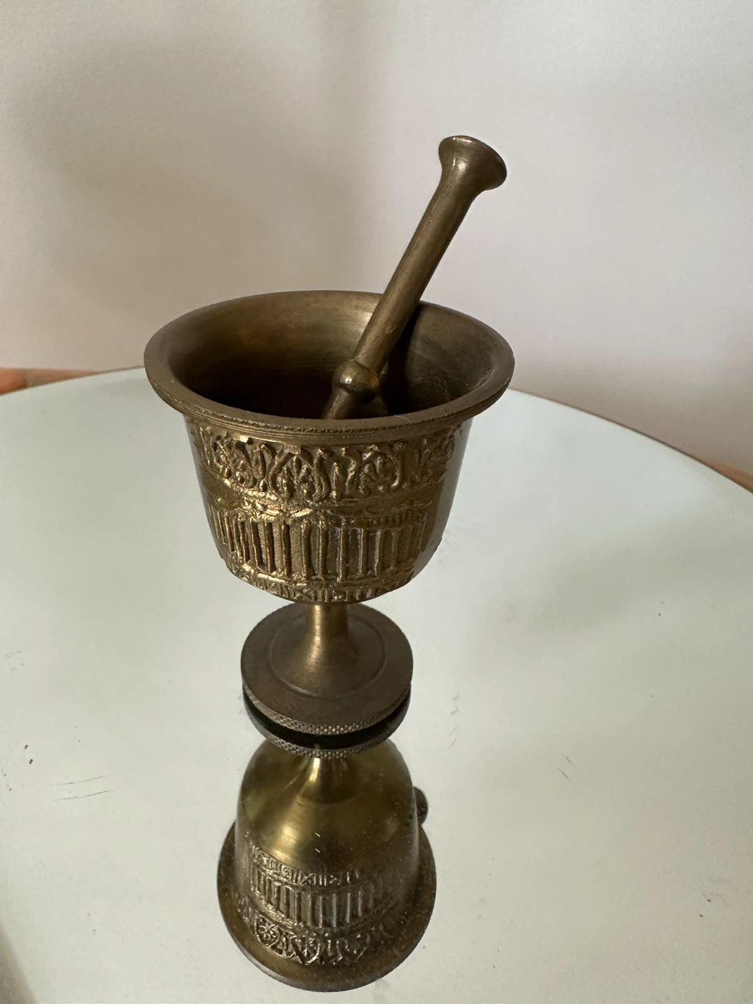 Brass Mortar and Pestle Set - photo 3