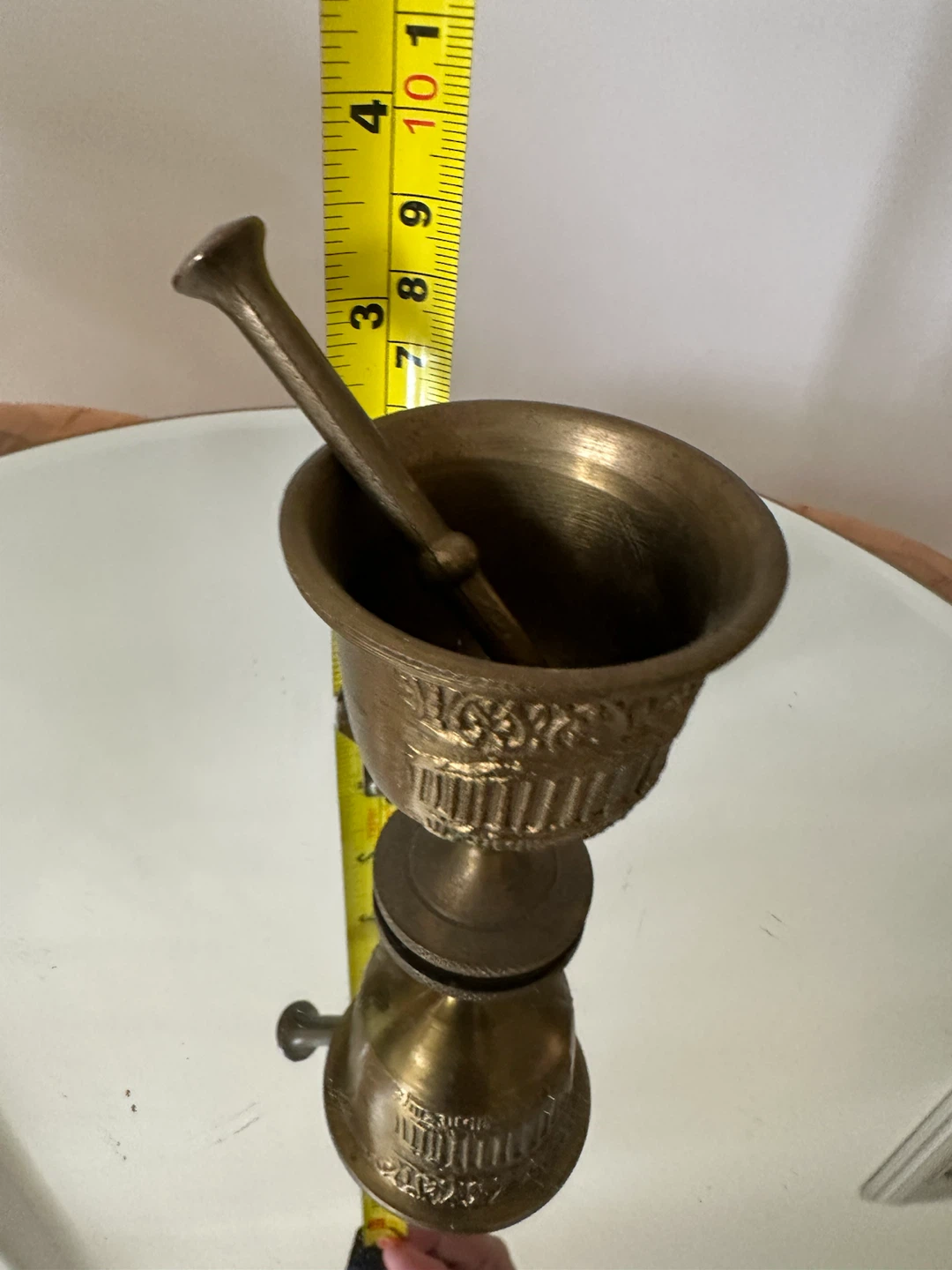 Brass Mortar and Pestle Set - photo 4