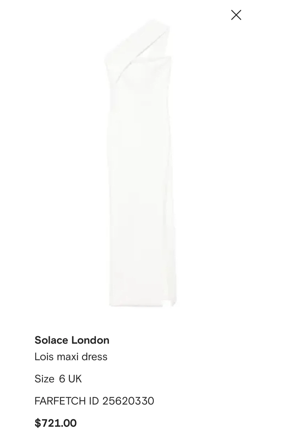 Solace London Lois Maxi Dress - White - photo 2