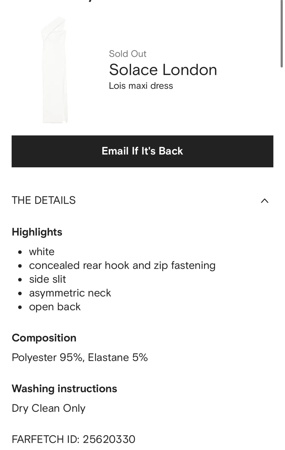 Solace London Lois Maxi Dress - White - photo 3