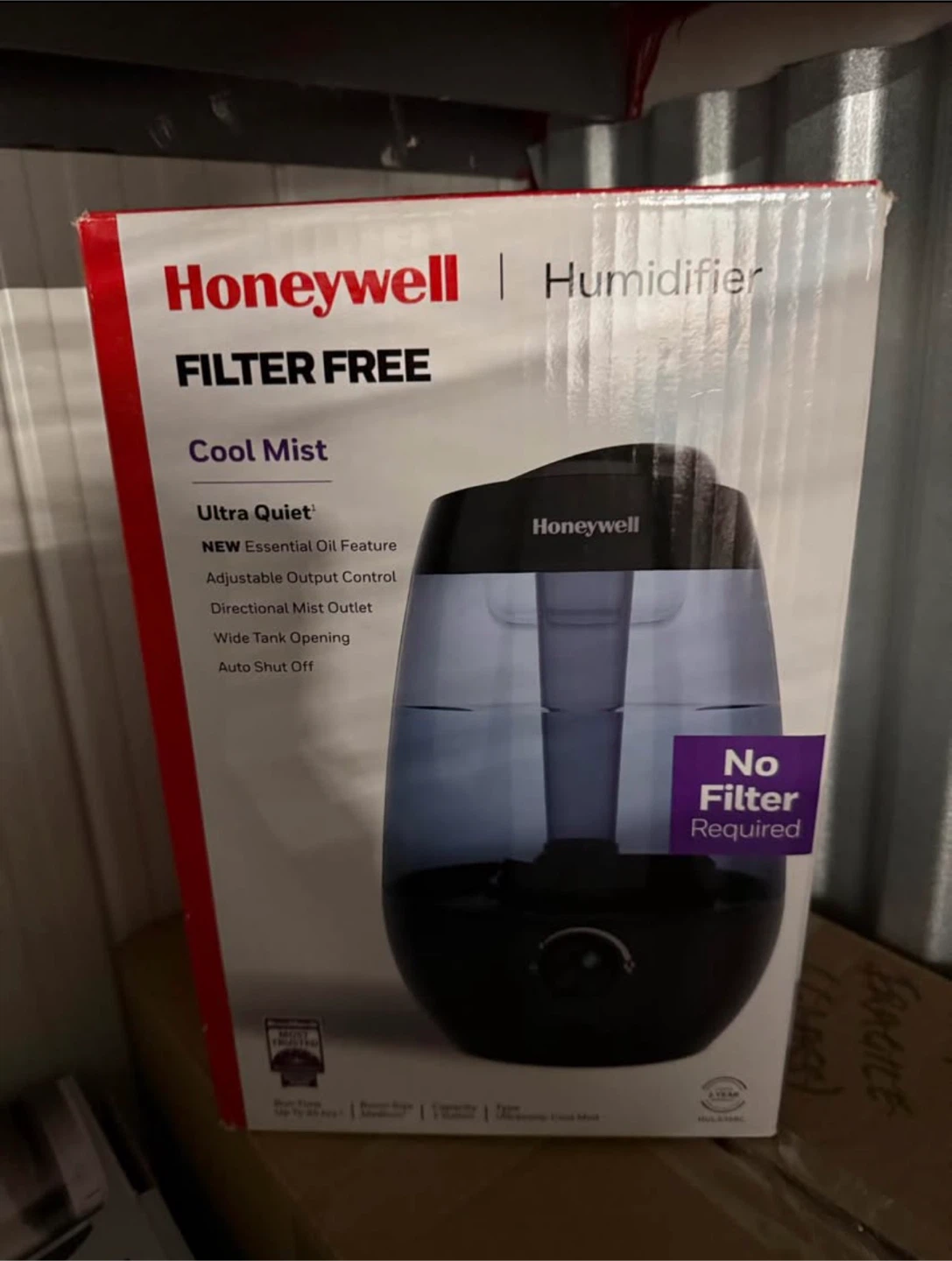 Honeywell Filter-Free Cool Mist Humidifier (1 Gallon, Black)