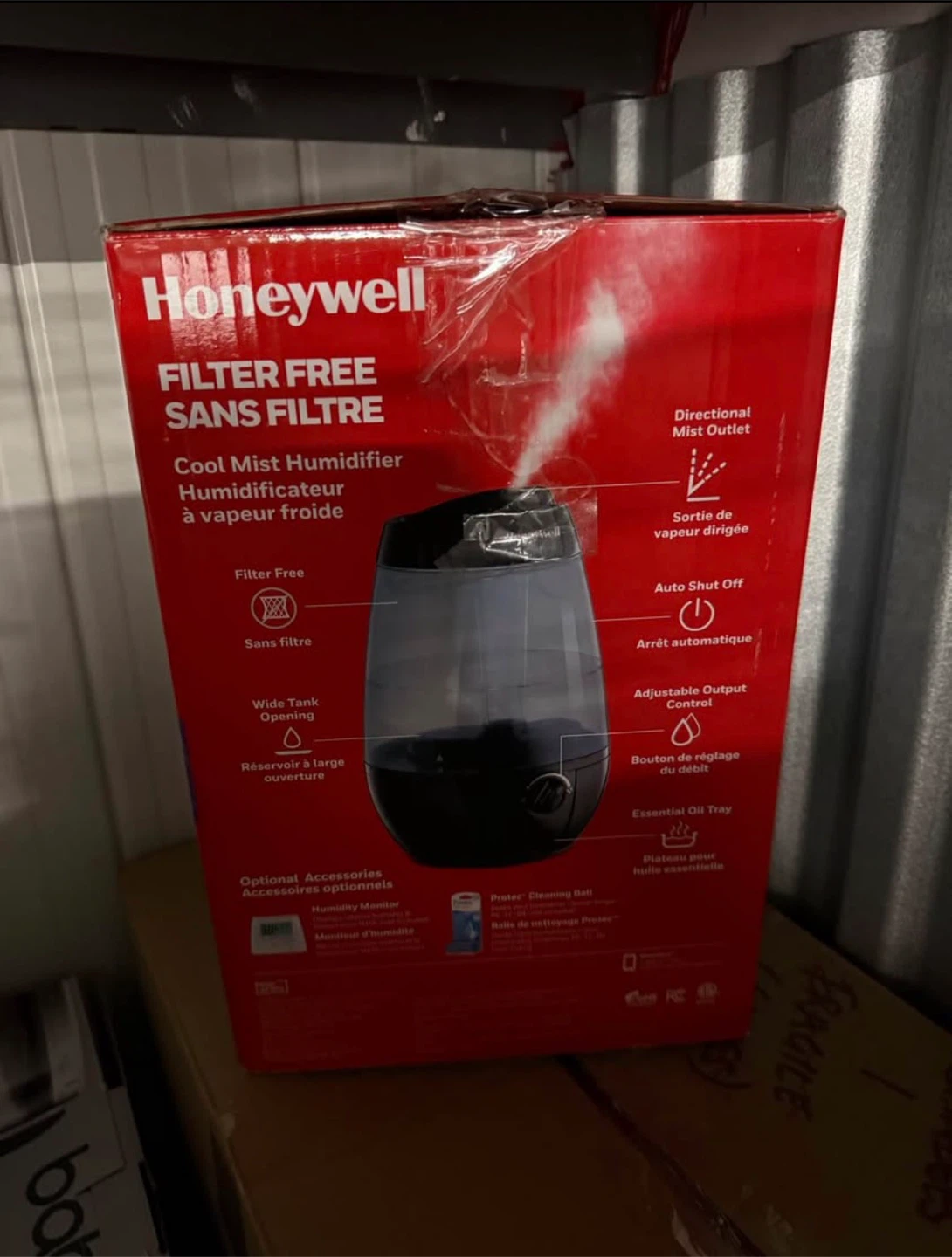 Honeywell Filter-Free Cool Mist Humidifier (1 Gallon, Black) - photo 2