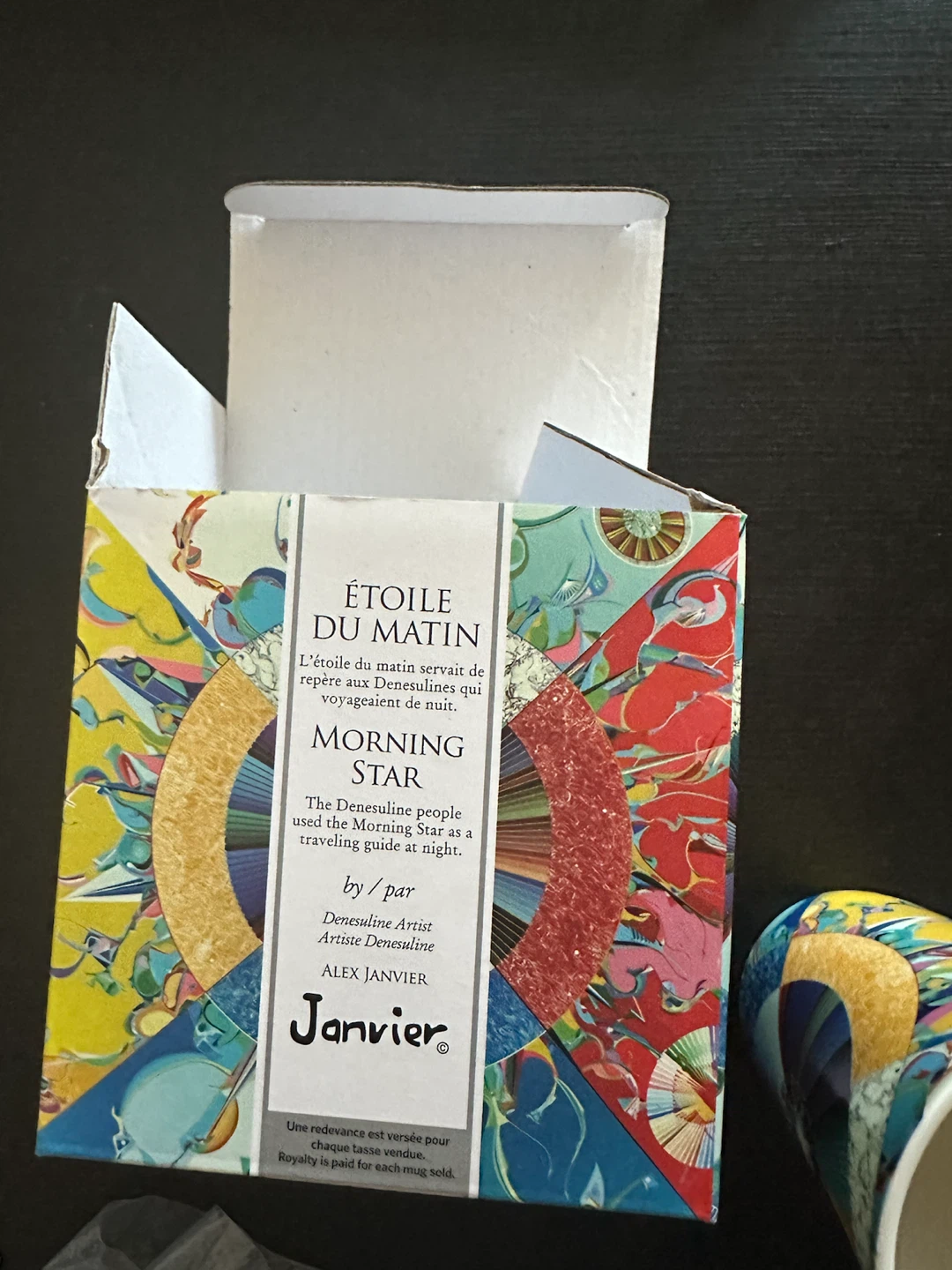 Alex Janvier Morning Star Fine Porcelain Mug by Oscardo