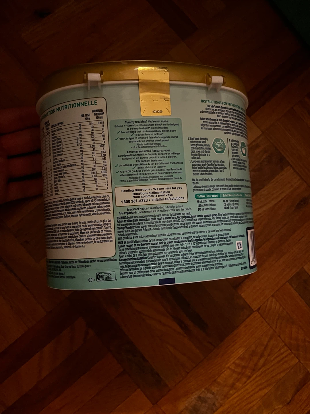 (New) Enfamil A+ Serenity Infant Formula 570g - photo 3