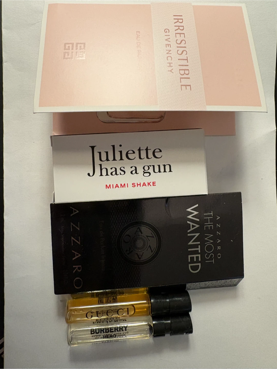 5 Perfume samples