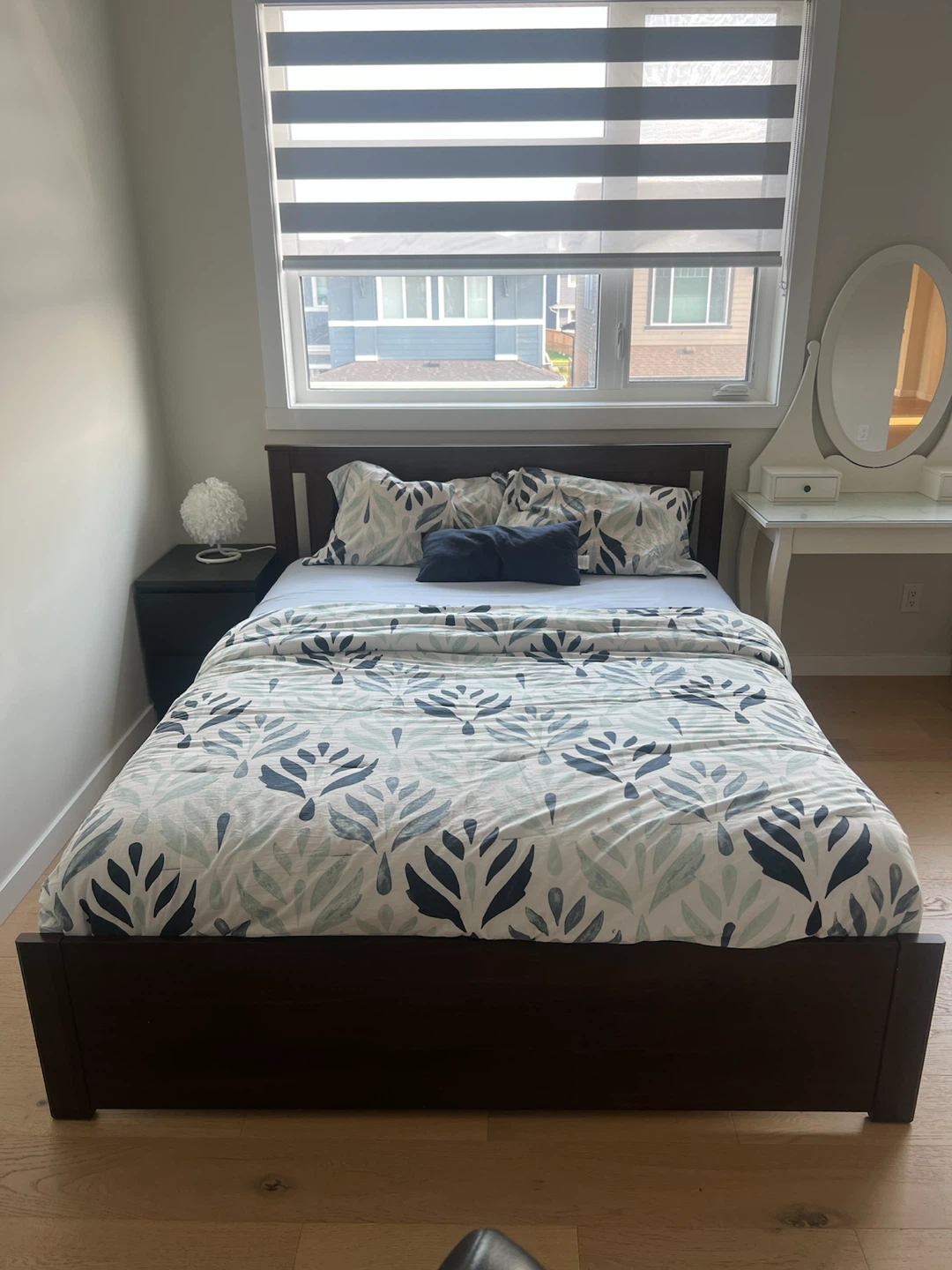 Dark Wood Queen Bed Frame