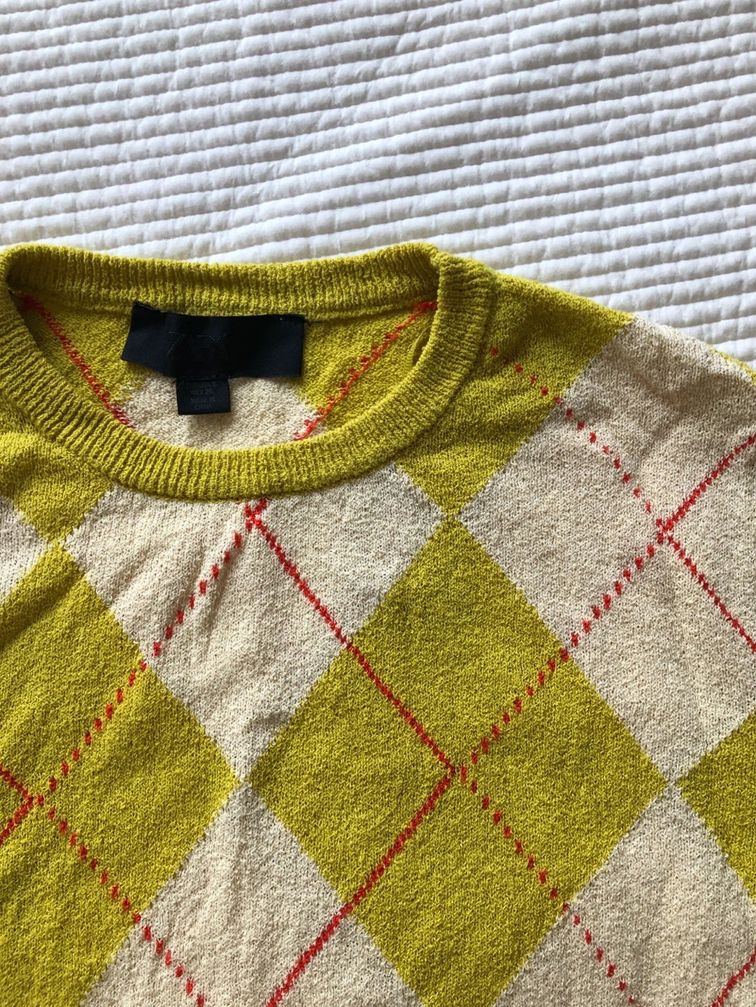 ZARA Argyle Sweater - photo 2