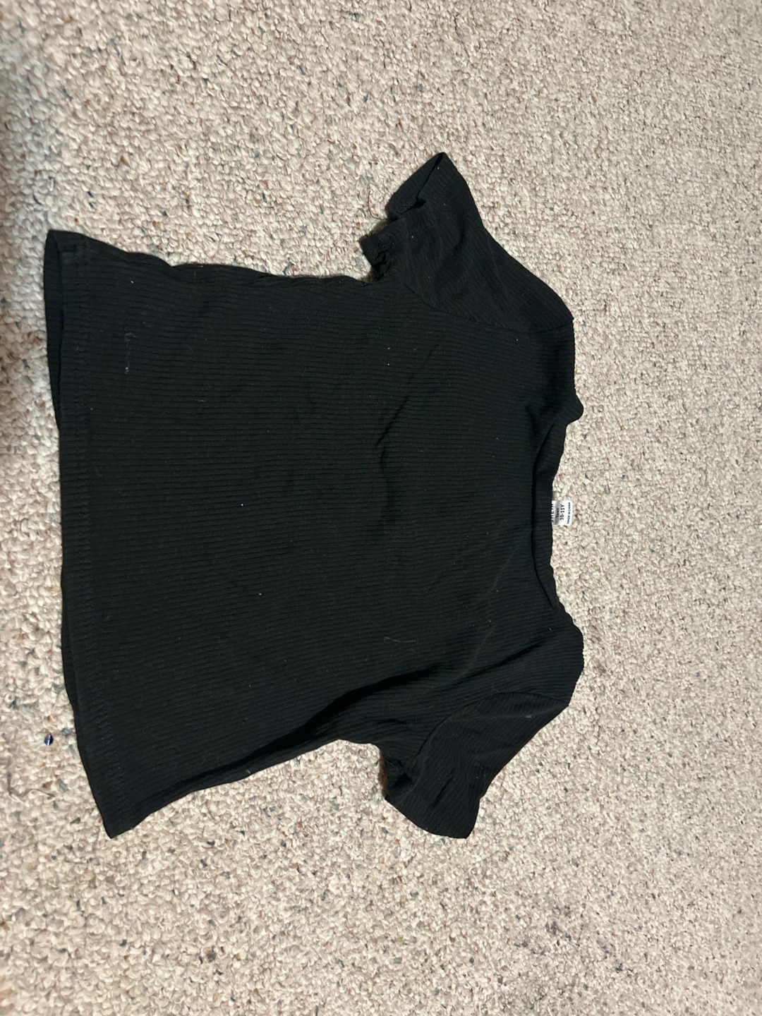 Black and Brown Crop Tops with Lace Trim - photo 3