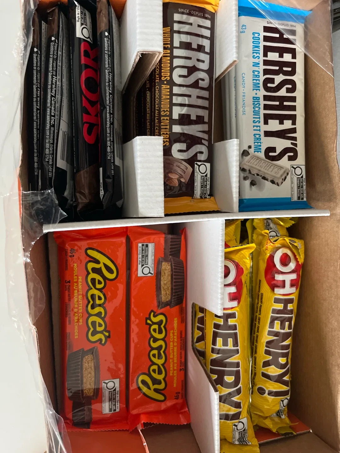 Big box of chocolates (most in date, some a few months expired)