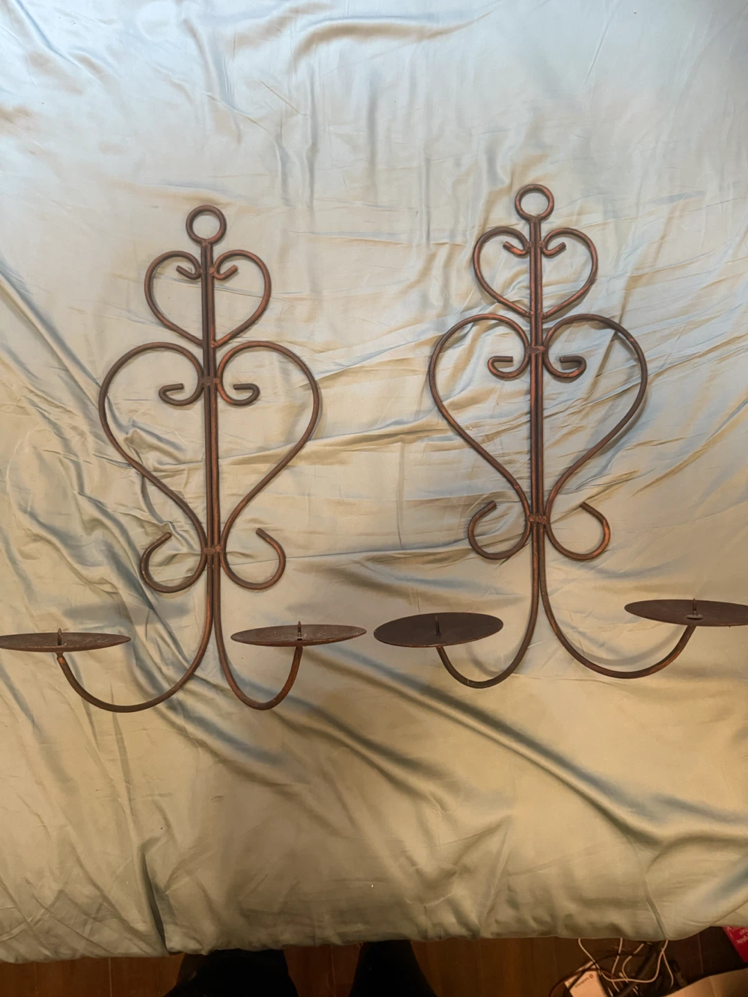 Pair of Metal Wall Sconces - photo 2