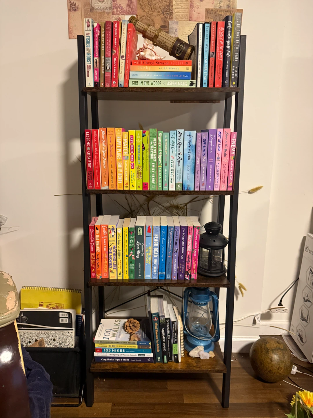 4-Shelf Ladder Bookshelf