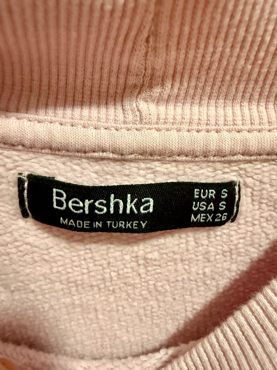 Bershka Pink Sweatshirt Size S - photo 3