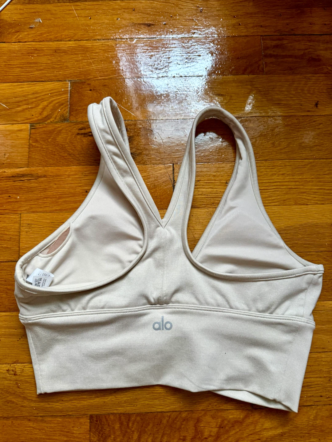 ALO Yoga Bra Top - Size Small - Beige - photo 2