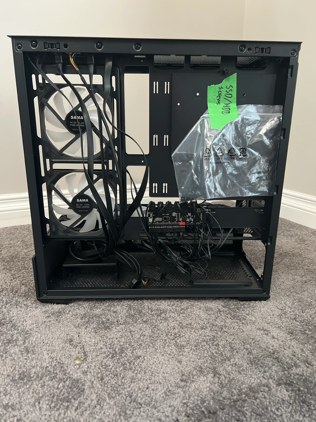 Reserved- SAMA Black ATX Computer Case with RGB Fans - photo 3