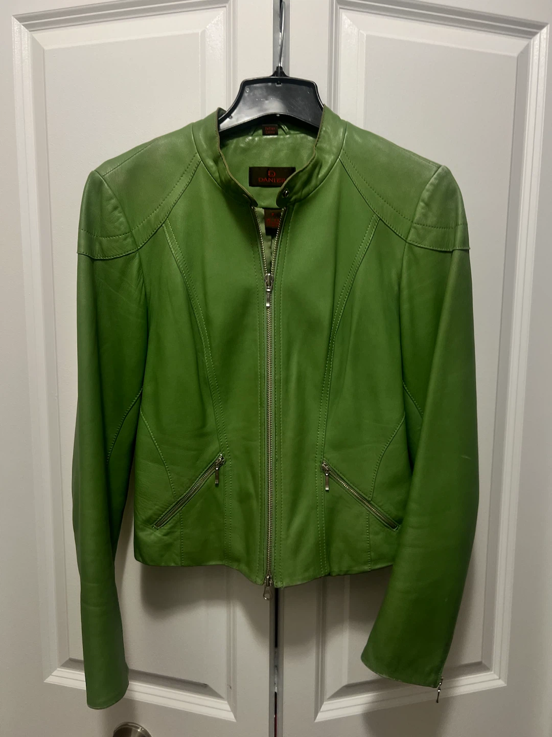 Danier Green Leather Jacket - Size P