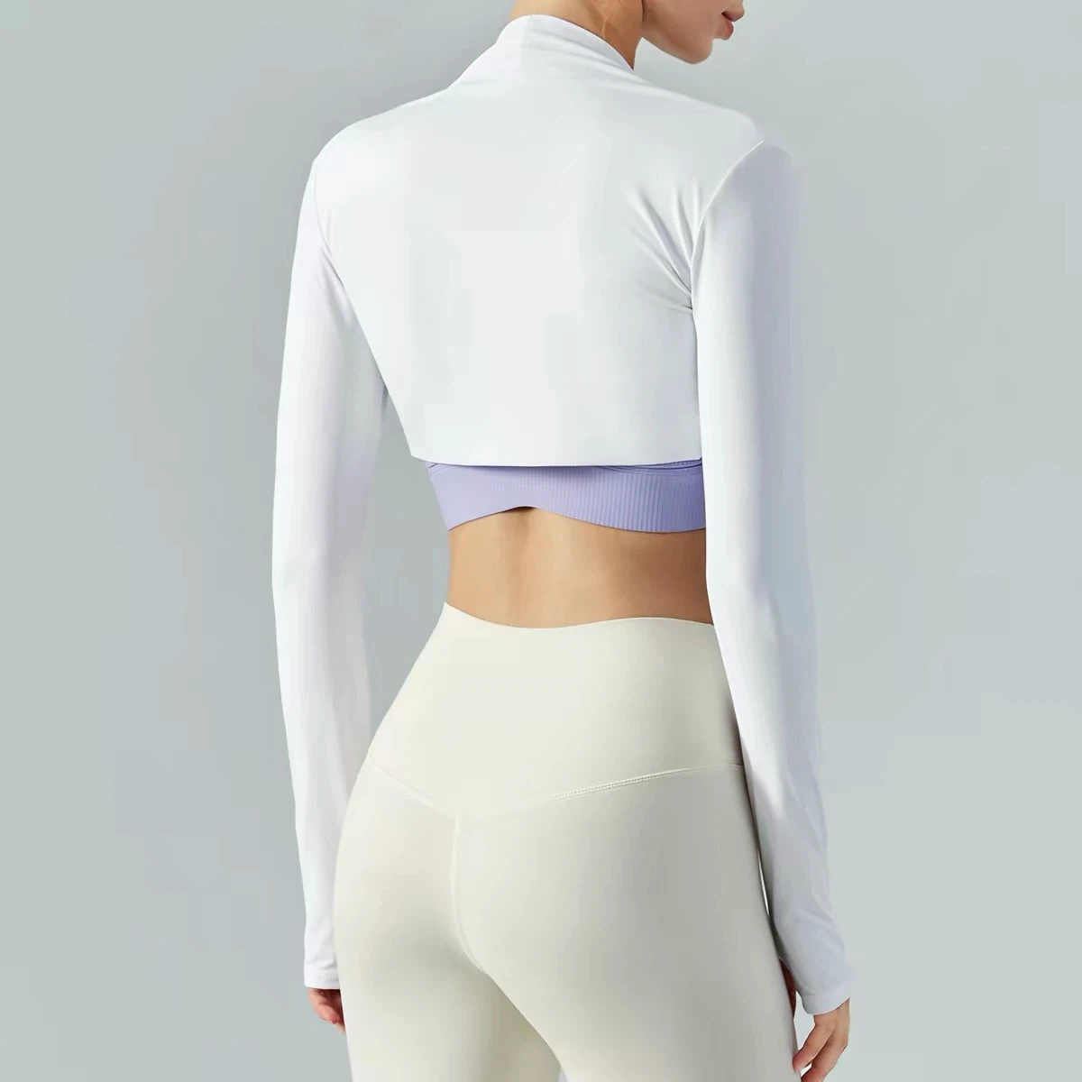BRAND NEW White Cropped Long Sleeve Bolero Top - photo 4