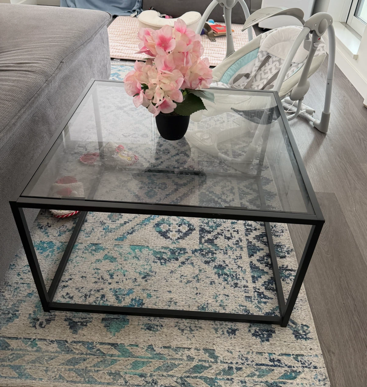 Square Glass Coffee Table - photo 4