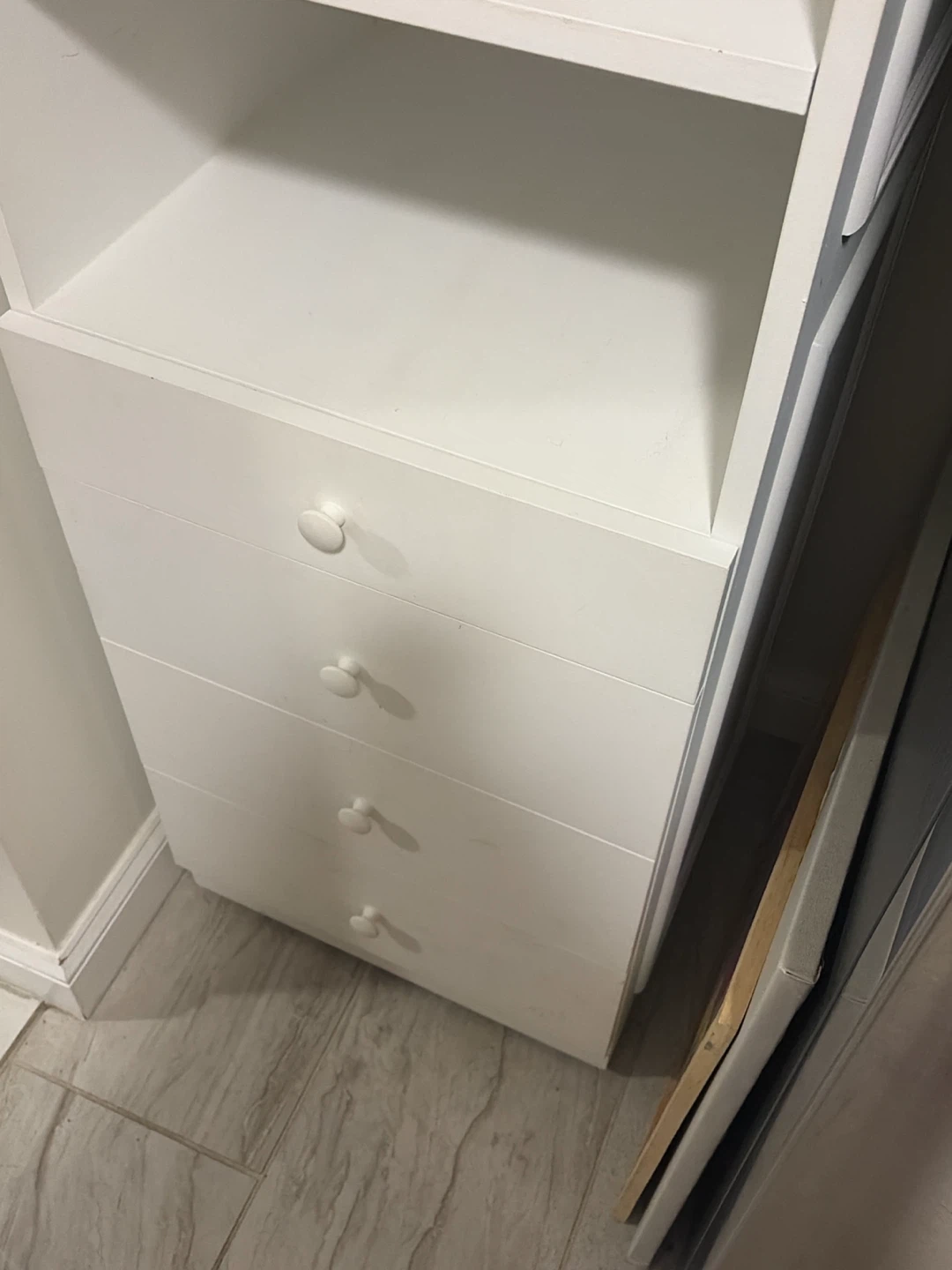 Kitchen Storage Cabinet with Glass Door and Drawers - photo 4