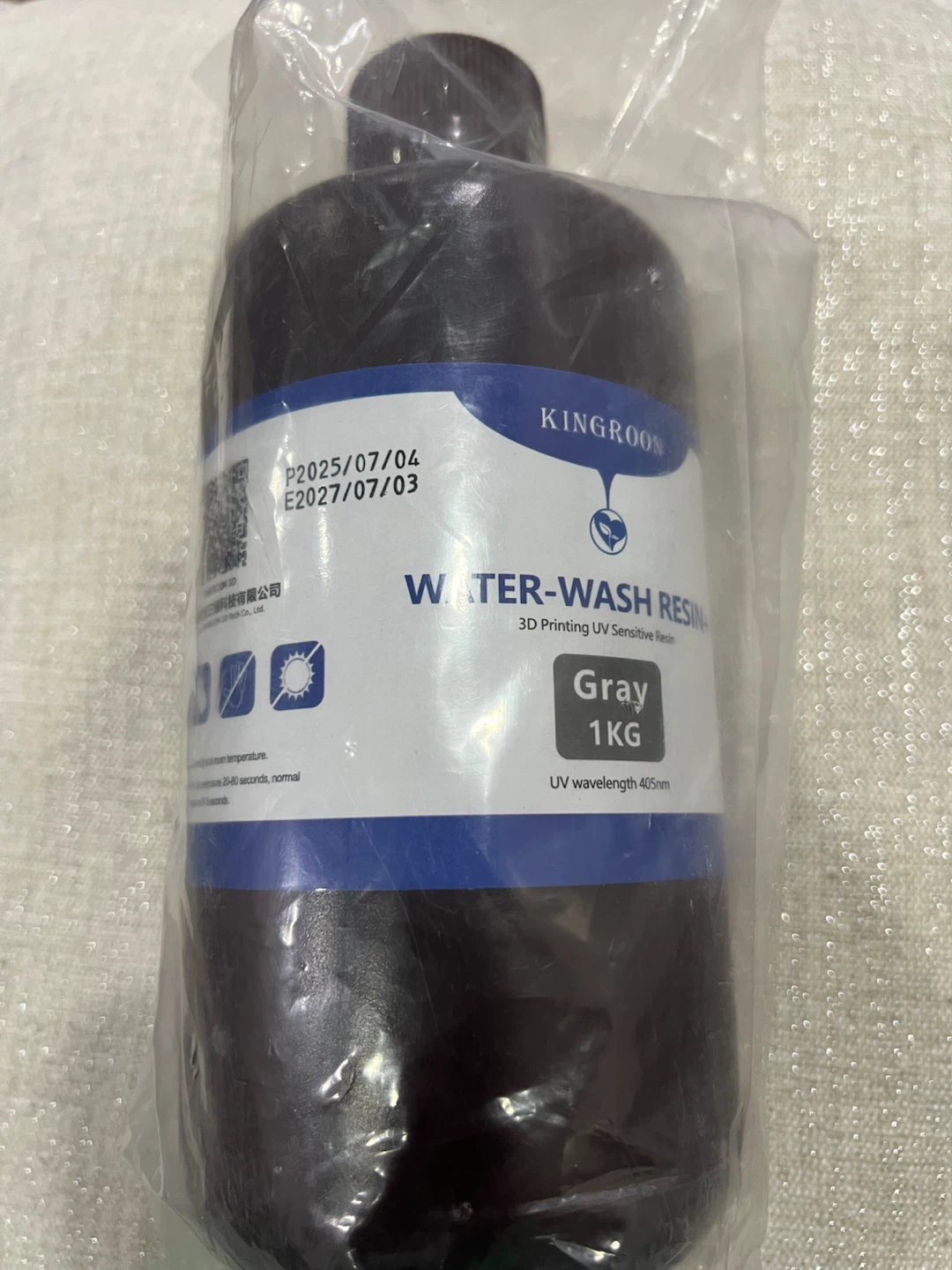 KingRoon Water-Wash Resin Gray 1KG