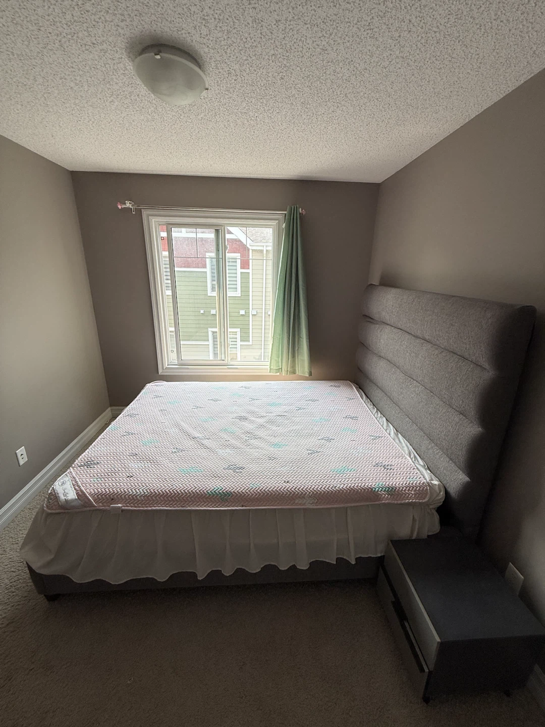 Grey Headboard for Queen Bed