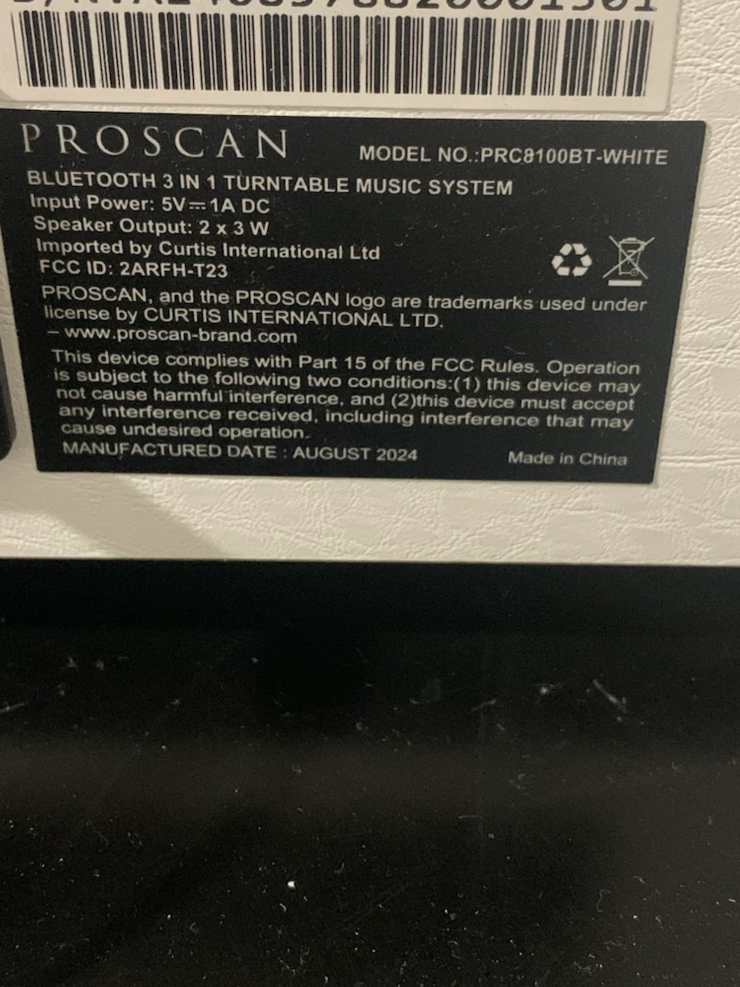 Proscan Record Player - photo 3
