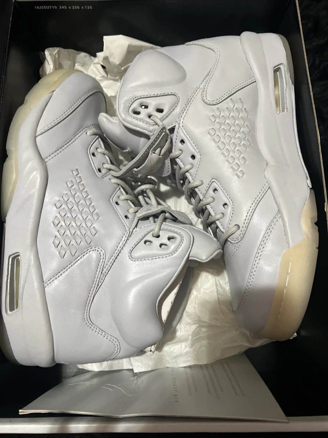 Air Jordan 5 Premium grey Sneakers - photo 3