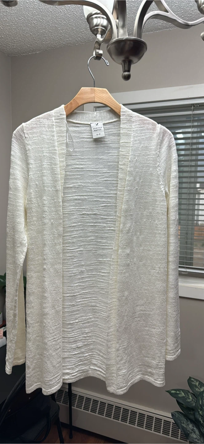 Denver Hayes White Cardigan