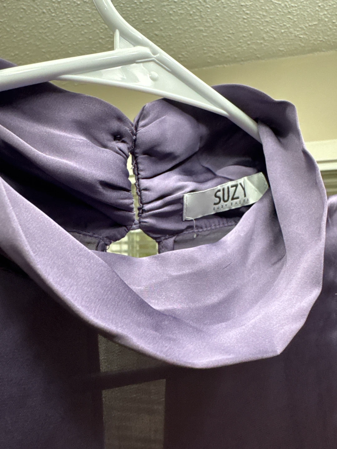 SUZY Women's Purple Satin Blouse - photo 2