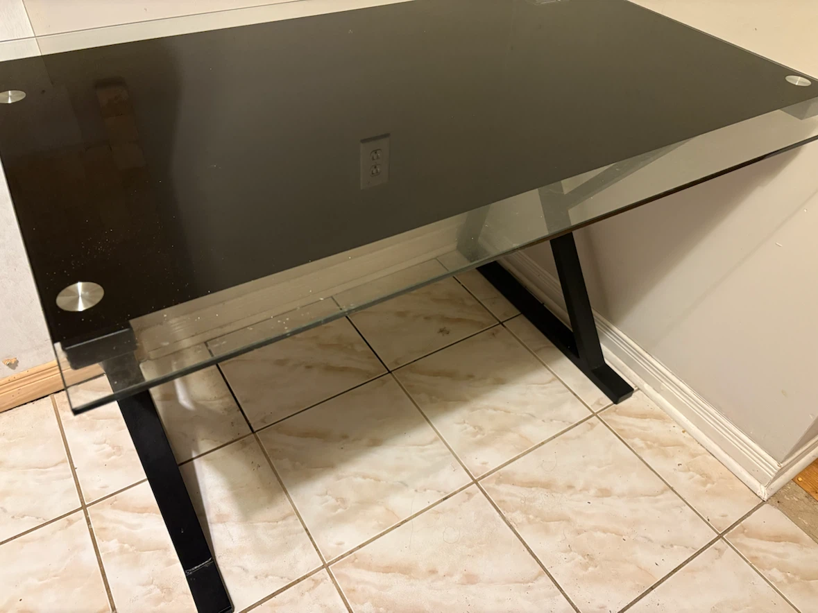 Study Work Glass Table for sale $99 - photo 2