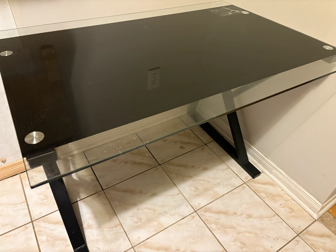 Study Work Glass Table for sale $99 - photo 3