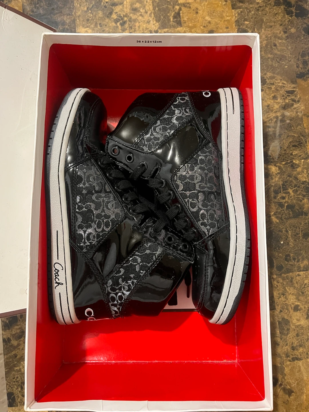 Coach Norra Black Mini Optilx High Top Sneakers
