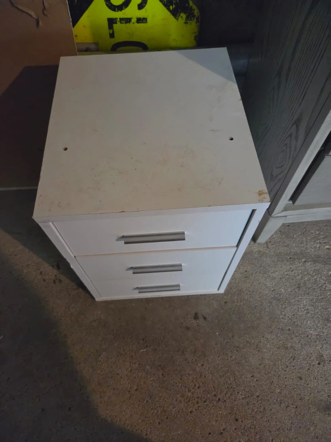 White 3-Drawer Office Storage Cabinet - photo 2