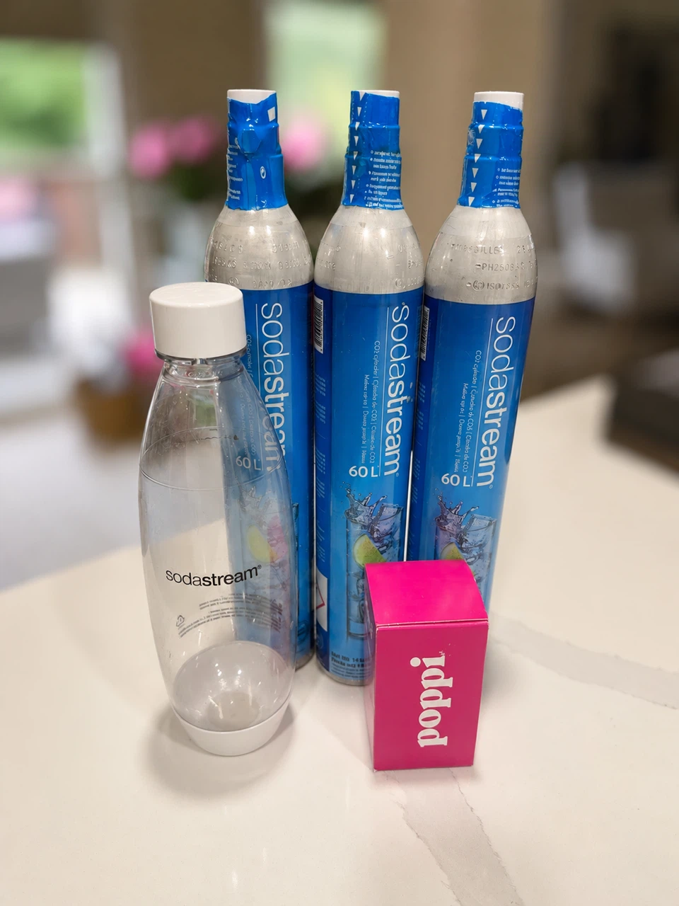 SodaStream Bundle – 3 Factory-Sealed 60L CO₂ Cylinders