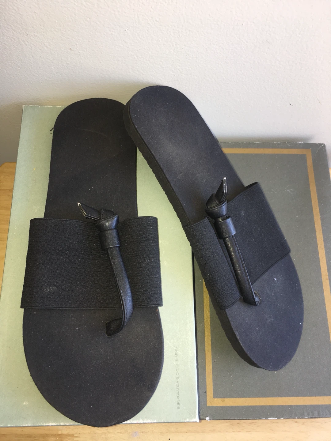 Black Flip Flops