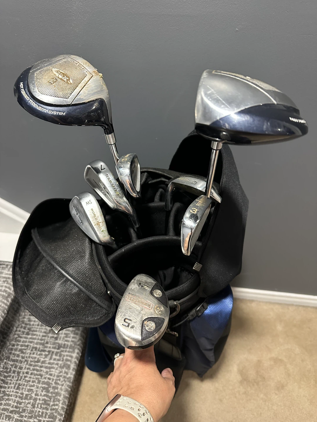 Golf Club Set with Bag- half set