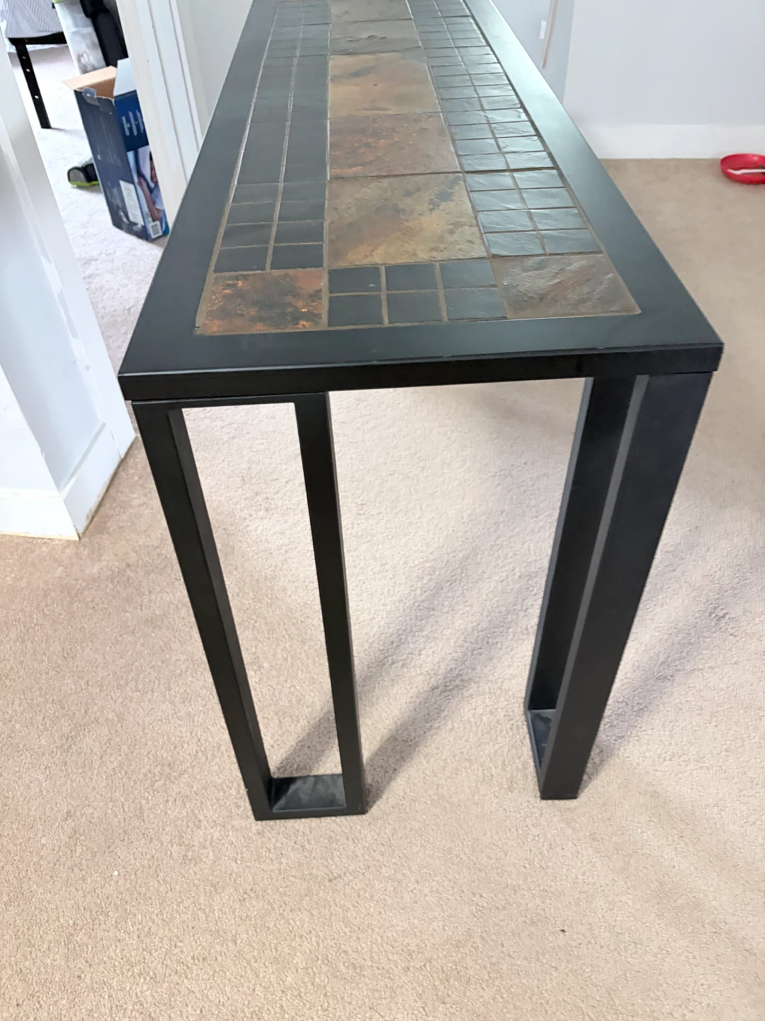 Console Table with Tiled Top - photo 2