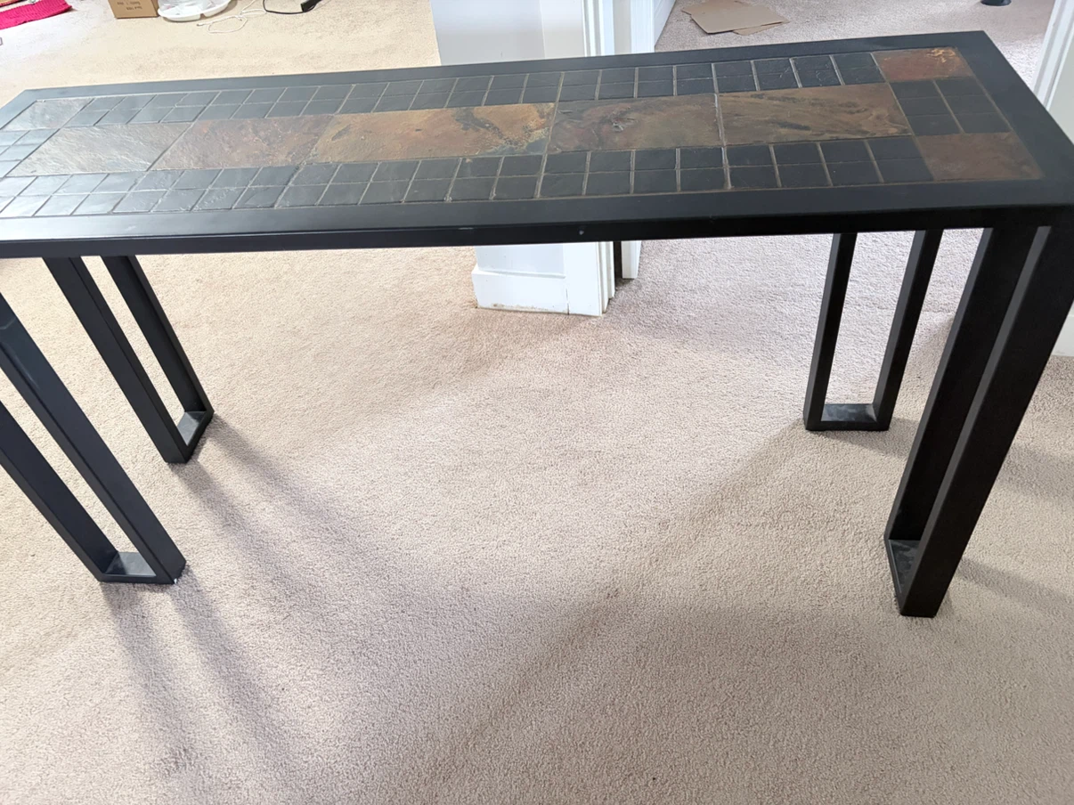 Console Table with Tiled Top - photo 3