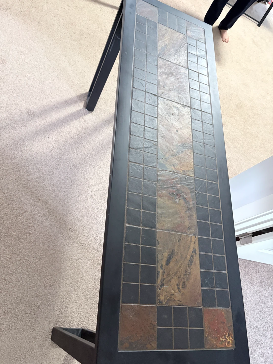 Console Table with Tiled Top - photo 4