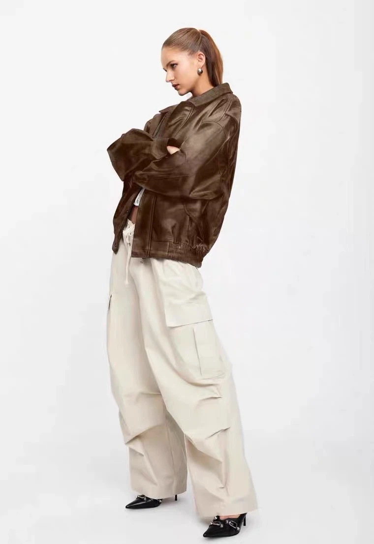 Lioness Brown Faux Fur Bomber Jacket - photo 4
