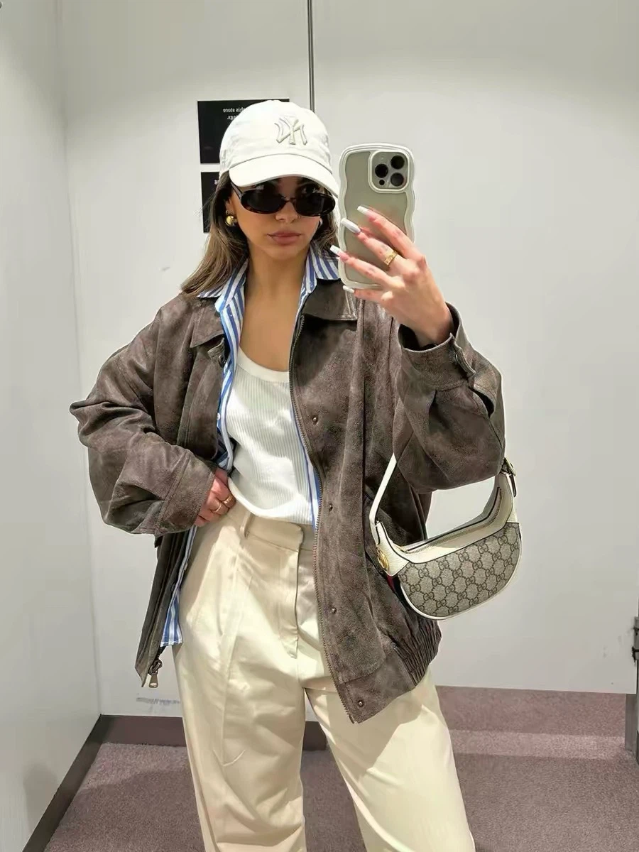 Lioness Brown Faux Fur Bomber Jacket - photo 5