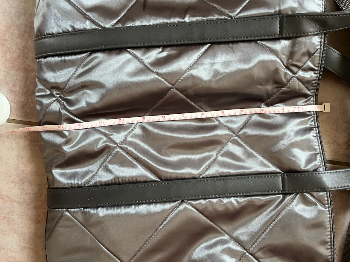 Quilted Metallic Duffel Bag - Grey - photo 4