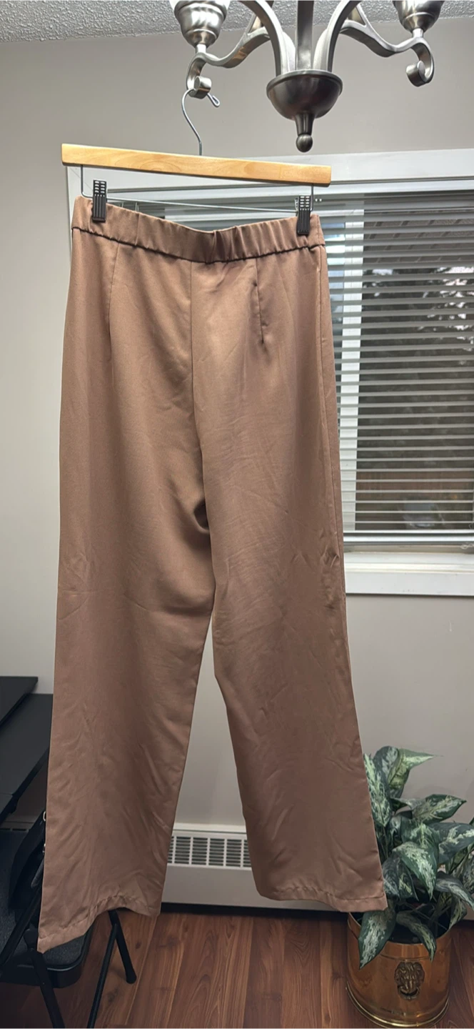 Shein Women's Brown Pants Size M - photo 3
