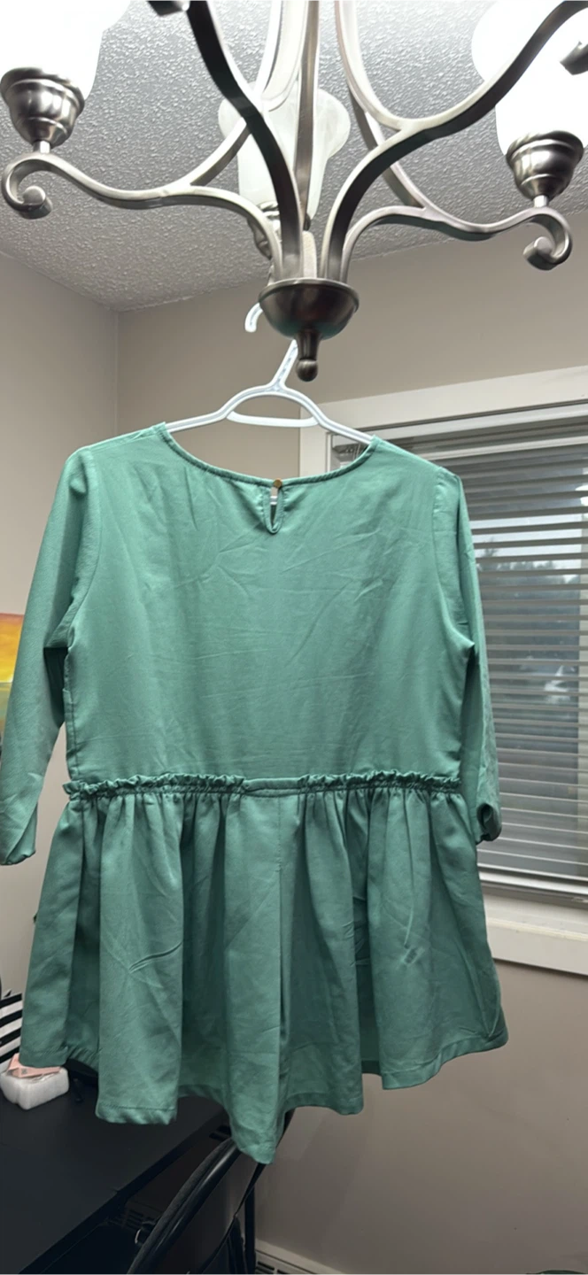 Pluss Collection Women's Embroidered Tunic - Green, Size M - photo 3