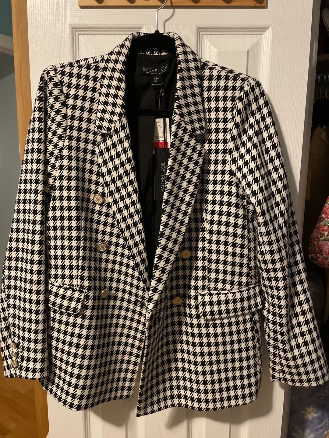 Rachel Zoe Houndstooth Blazer