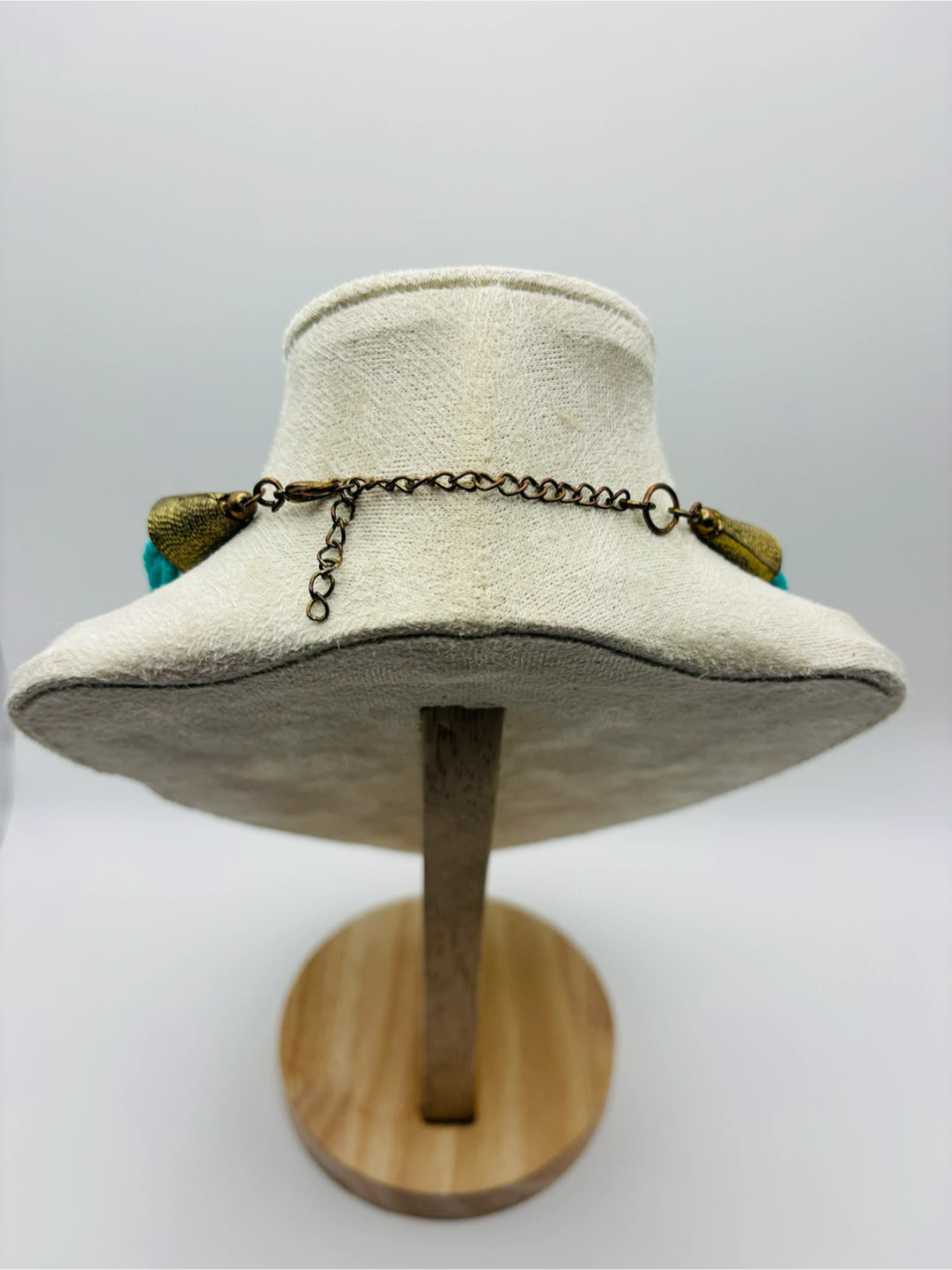 Turquoise Beaded Necklace with Gold-Tone Accents - photo 3