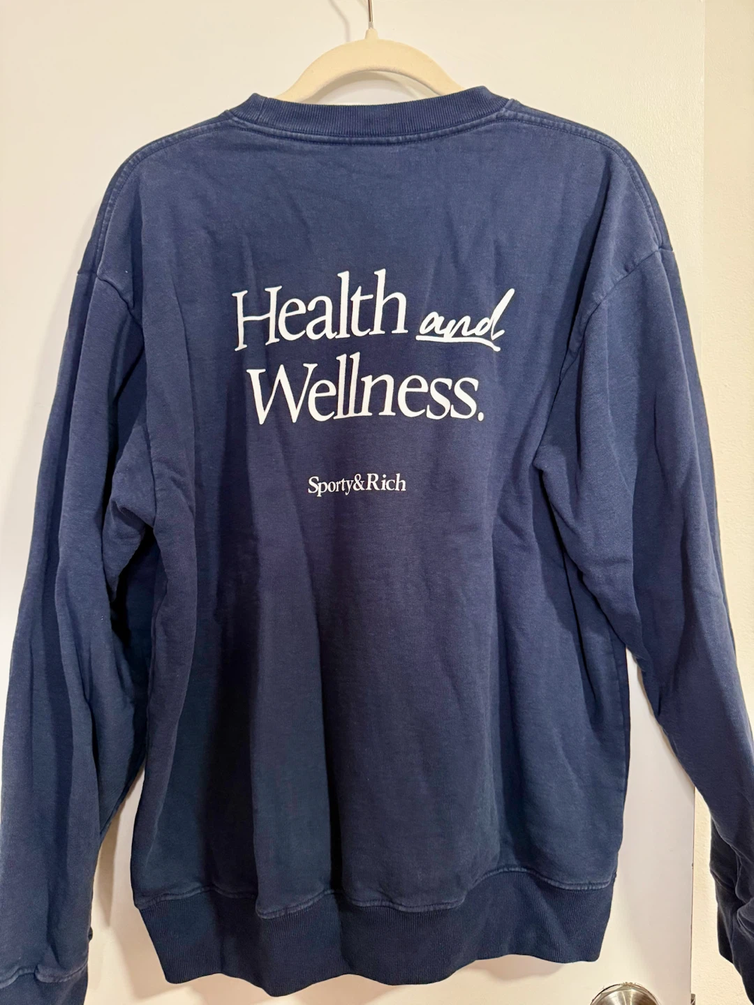 Sporty & Rich Health and Wellness Sweatshirt Navy Blue Size S - photo 2