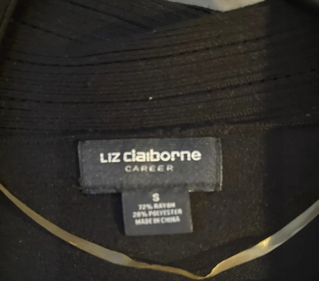 Liz Claiborne Career Black Cardigan Sweater Size S - photo 3