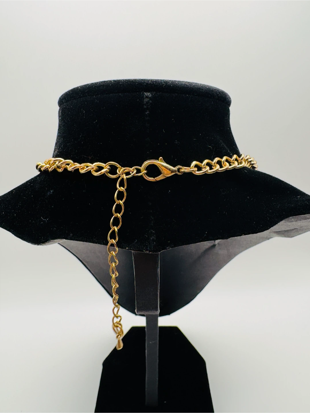 Gold Tone Diamond Pendant Statement Necklace - photo 3