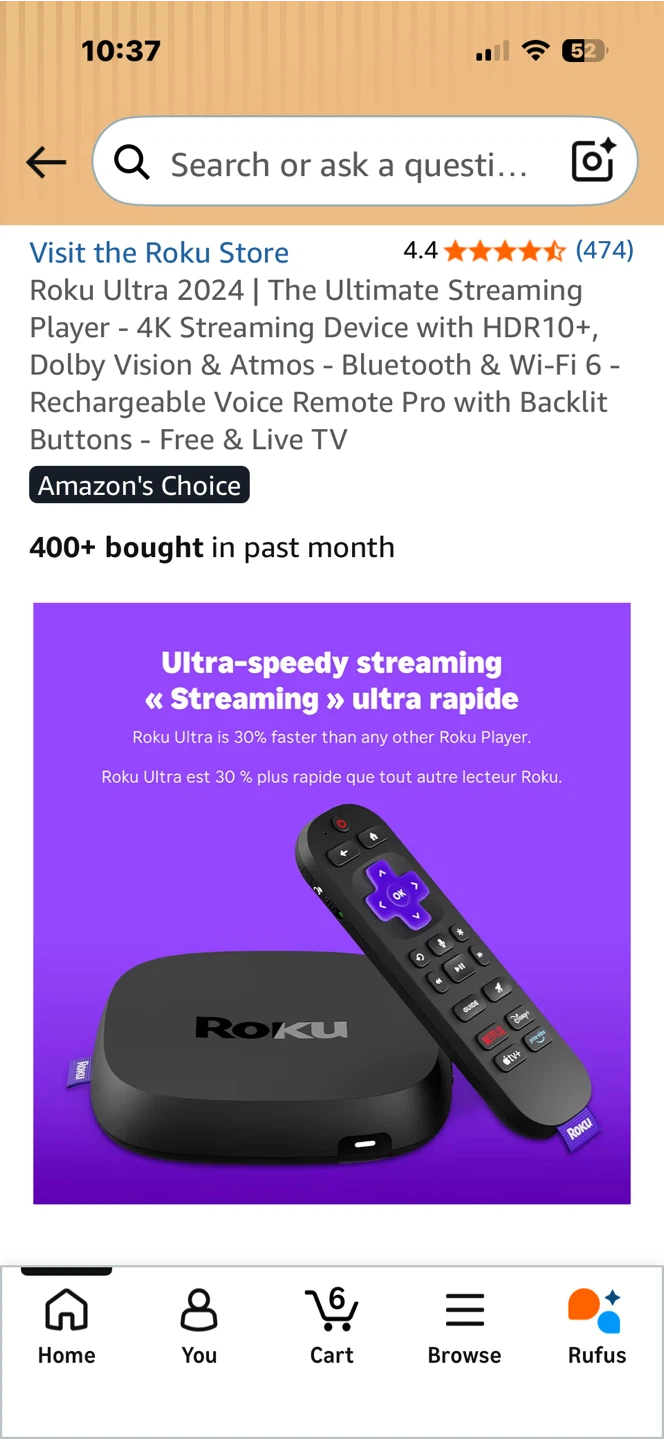 Roku Ultra 2024 Streaming Player - photo 3
