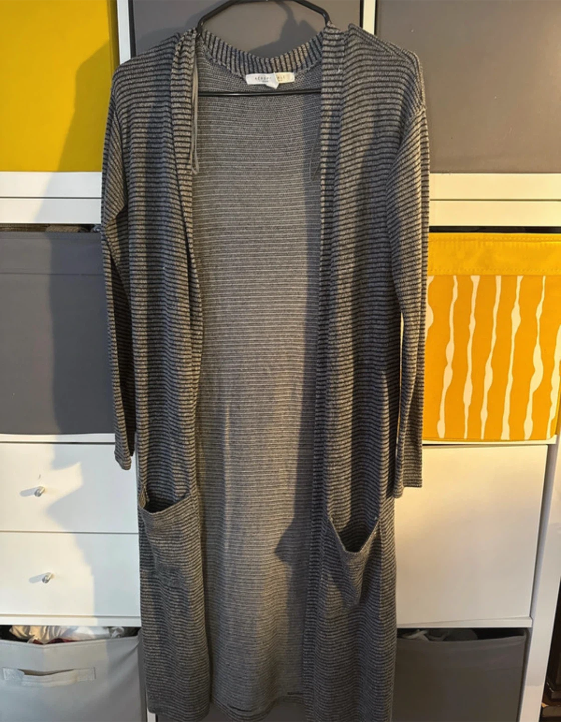 Aeropostale Striped Long Cardigan XS/TP